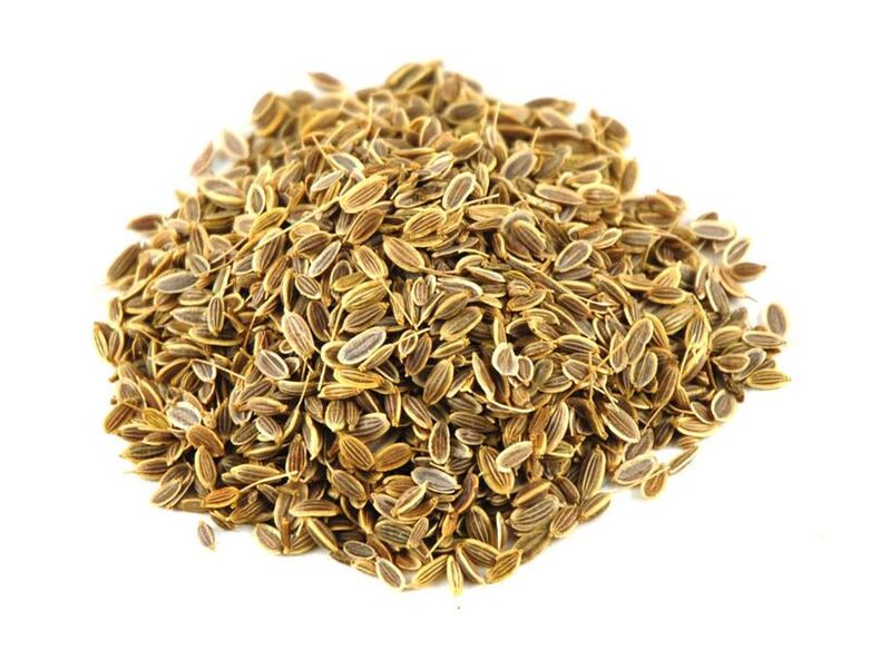 Dill seed with a mild diuretic effect